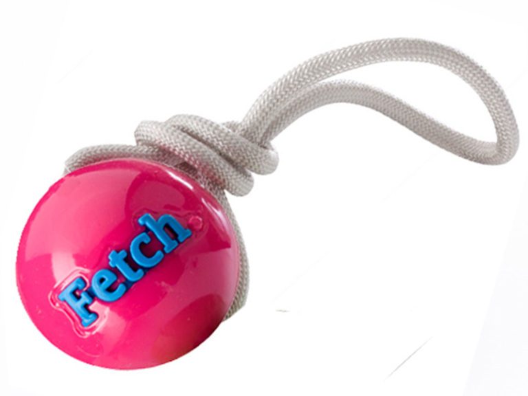 Wurfball für Hunde Fetch Ball mit Schnur • UNIQUE DOG