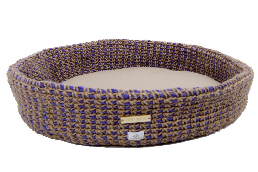 Geflochtenes Katzenbett 40 Cm - Flauschiger Schlafplatz