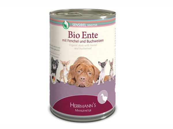 Bio-Ente von Herrmann's - Premium Hundefutter