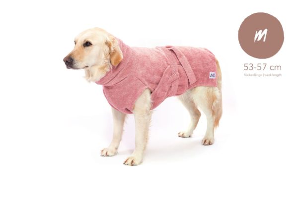 Bio-Hundebademantel in Pink von LILL's
