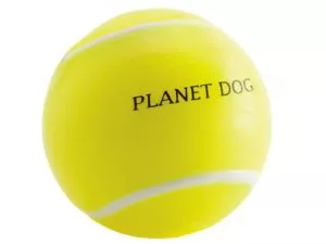 Hundeball: gelber Tennisball von Planet Dog