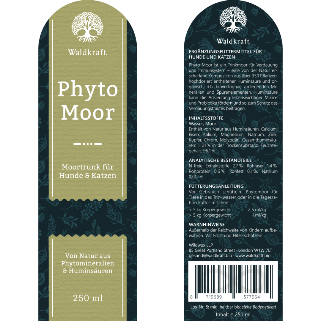 Huminsäure für den Hund Phyto Moor von Waldkraft • UNIQUE DOG