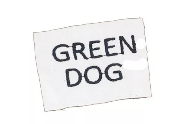 Sticker für Hundebademantel - Green Dog
