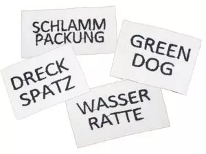 Sticker für Hundebademantel
