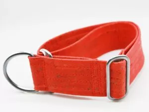 Veganes Halsband aus rotem Kork mit Zugstopp