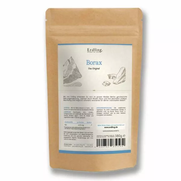 Borax Pulver in Lebensmittelqualität - Nachfüllpack 380 g