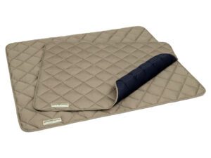 Reise Hundedecke beige-blau